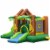 Inflatable Bounce House Jungle Jumping Bouncer Double Slides Park w/ Blower Perspective: left