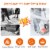 18 15 Amp Electric Snow Thrower Corded Snow Blower Driveway Patio Perspective: left