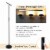 Gymax Standing Sky LED Light Modern Dimmable Torchiere Touch Control Bedroom Office Perspective: left