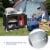 Goplus Portable BBQ Camping Grill Table Kitchen Sink Station w/ Storage Organizer Basin Perspective: left