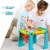 Costway 3 in 1 Sit to Stand Learning Walker Kids Activity Center Perspective: left