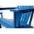 Hampton Navy Poly Outdoor Patio Adirondack Chair and Table Set Perspective: left
