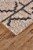 Feizy Rugs Enzo Minimalist Natural Wool Accent Rug - Warm Taupe/Black Perspective: left