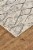 Feizy Kano Contemporary Distressed Area Rug - Ivory/Charcoal Perspective: left