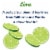 Crystal Geyser Alpine Spring Lime Flavored Sparkling Bottled Water Perspective: left