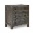 Modus Townsend 3 Drawer Solid Wood Nighstand in Gunmetal Perspective: left