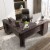 66.5'' L Shaped Home Office Desk Corner Computer Desk Keyboard Tray Dark Brown Perspective: left