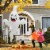 Costway 5 FT Tall Halloween Inflatable Hanging Ghost Blow-up Yard Decoration w/LED Light Perspective: left