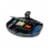 Desk Add-On Bundle with Keyboard Tray, Desk Organizer, and Cable Routing Column Perspective: left