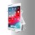 Rotating Wall Mount for 7-14 Inch Tablets (White) Perspective: left