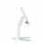 Dual Security Kiosk Stand with Locking Case and Cable for 10.2-Inch iPad® (White) Perspective: left