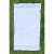 Agora of Smyrna - Premium Turkish Bath Towel Cotton & Bamboo Blend, White & Blue - Single Perspective: left