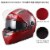 AHR RUN-F1 DOT Motorcycle Full Face Helmet Dual Visors Sun Shield ABS Street Bike Touring Perspective: left