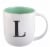Pacific Market International ABC Monogram Barrel Mug - Assorted Perspective: left
