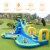 Costway Inflatable Water Slide Kids Bounce House Castle Splash Pool Without Blower Perspective: left