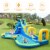 Costway Inflatable Water Slide Kids Bounce House Castle Splash Water Pool W/ 750W Blower Perspective: left