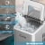 Costway Portable Ice Maker Machine Countertop 26Lbs/24H Self-cleaning w/ Scoop Silver Perspective: left