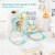 Gymax Adjustable Infant Rocker Bouncer Baby Rocking Chair Toddler w/ Awning Green Perspective: left