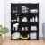 Gymax 12 Cube Storage Organizer Plastic Organizer Units w/ Steel Frame Black Perspective: left
