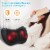 Shiatsu Neck Massager, Heat Deep Tissue Kneading Massage Pillow for Shoulder Full Body Muscle Perspective: left