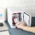Uber Appliance Mini Fridge 4L personal and portable mini fridge with dry erase door Perspective: left
