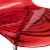 LeisureMod Astor Modern Rain Drop Design Dining Chair in Red Set of 4 Perspective: left