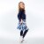 Printed Weasels Flared Skirt Perspective: left