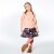Long Sleeve Sweater Pink Coral Perspective: left