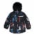Two Piece Snowsuit Printed Hockey Players Black Perspective: left