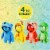 Gang Beasts Green Dragon Blue Bear Plush 10  Doll Video Gaming Character Bundle Set PMI Perspective: left