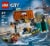 LEGO® City Police Speedboat and Crooks' Hideout Building Set Perspective: left
