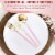 240 Forks - Gold with Pink Handle Moderno Disposable Plastic Dinner Forks Perspective: left