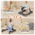 2-in-1 Baby Walker Foldable Activity Push Walker w/ Adjustable Height Perspective: left