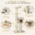 68.5'' Cat Tree Condo 4-Layer Wooden Kitten Activity Tower w/ Sisal Posts Perspective: left