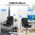 Gymax 500LBS High Back Big & Tall Office Chair Adjustable Leather Task Chair Perspective: left