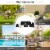 Gymax 6PCS Rattan Patio Sectional Sofa Set Outdoor Furniture Set w/ Black Cushions Perspective: left