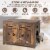 Wooden Cat Litter Box Enclosure Flip-Top Hidden Washroom Bench w/ Side Entrance Perspective: left