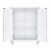 Elegant Home Fashions Wooden Bathroom Versailles Floor Storage Cabinet Space Saver, White Perspective: left