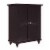 Elegant Home Fashions Wooden Bathroom Floor Storage Cabinet Room Space Saver Espresso Perspective: left