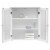 Teamson Home Bathroom Wall Storage Cabinet Space Saver w/ 3 Shelves White Perspective: left
