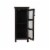 Elegant Home Fashions Wooden Bathroom Cabinet Floor & Glass Door Brown 6216 Perspective: left