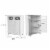 Elegant Home Fashions Wooden Bathroom Floor Cabinet 2 Doors White Dawson 6841 Perspective: left