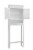 Elegant Home Fashions Bathroom Over the Toilet Cabinet with Adjust Storage Shelf White Perspective: left