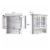 Elegant Home Fashions Wooden Bathroom Wall Storage Cabinet Space Saver Organizer, White Perspective: left