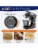 Whall Kinfai Electric Kitchen Stand Mixer Machine with 4.5 Quart Bowl, Black Perspective: left