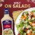 Kraft Deluxe Robust Garlic and Parmesan Salad Dressing (16 oz Bottle) Perspective: left
