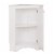 Atlin Designs Modern Wood Corner Storage Cabinet in Elite White Perspective: left