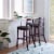 Riverbay Furniture 30 Faux Leather Bar Stool in Rich Espresso Perspective: left
