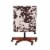Riverbay Furniture Transitional Fabric Armless Cow Print Office Chair in Brown Perspective: left