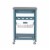Riverbay Furniture Kitchen Cart in Blue Perspective: left